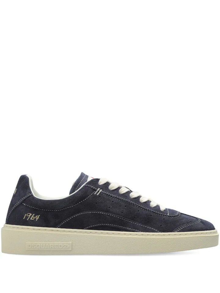 DSQUARED2 Suede Lace-Up — Blue — Size US M 3.5 - US W 5 — Front View
