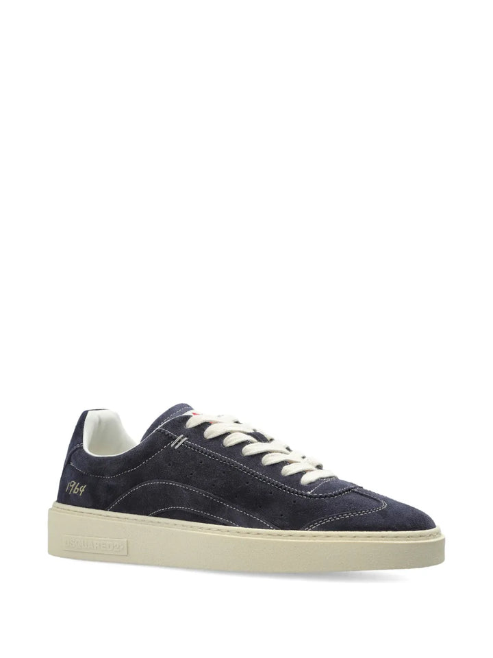 DSQUARED2 Suede Lace-Up — Blue — Size US M 3.5 - US W 5 — Back View