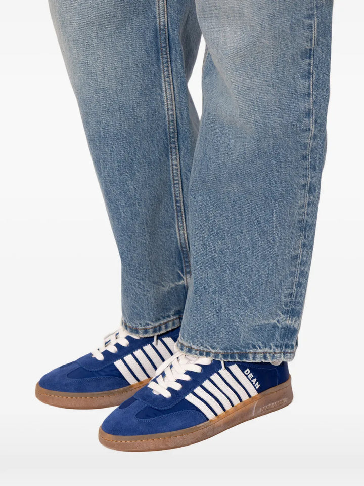DSQUARED2 Boxer Striped Leather — Blue — Size US M 3.5 - US W 5 — Detail View