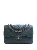 Chanel Pre Owned 2008 2009 Jumbo Classic Lambskin Single Flap Shoulder Bag — Same as shown — Size One Size — Front View