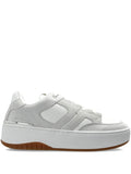 Michael Michael Kors Ryder Panelled Platform Low-Top — Grey — Size US M 3.5 - US W 5 — Front View