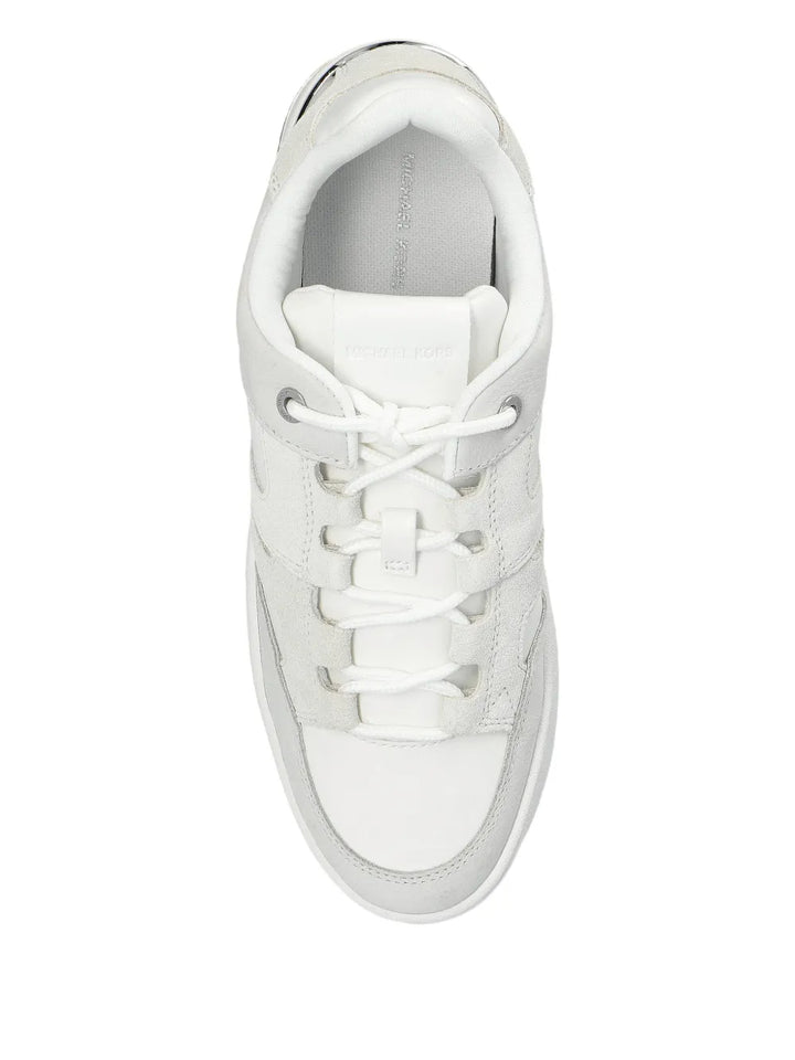 Michael Michael Kors Ryder Panelled Platform Low-Top — Grey — Size US M 3.5 - US W 5 — Top View