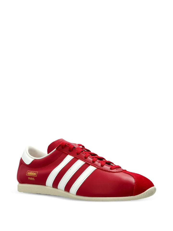 adidas Paris Stripes Lace-Up — Red — Size US M 3.5 - US W 5 — Side View