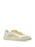 DSQUARED2 Suede Panel Lace-Up — White — Size US M 3.5 - US W 5 — Side View