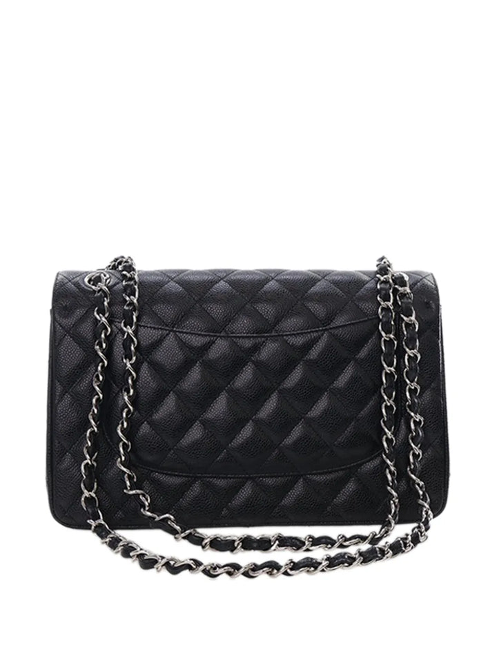Chanel Pre Owned 2016 2017 Jumbo Classic Caviar Double Flap Shoulder Bag — Same as shown — Size One Size — Detail View