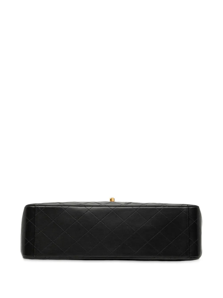 Chanel Pre Owned 1994 1996 Maxi Xl Classic Lambskin Single Flap Shoulder Bag — Same as shown — Size One Size — Top View