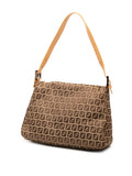 Fendi Pre Owned 2000 2010 Zucchino Canvas Mamma Forever Shoulder Bag — Same as shown — Size One Size — Back View
