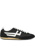 Pro-Keds Racer 77 Logo Stripe Trainers — Black — Size US M 3.5 - US W 5 — Front View