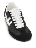 Pro-Keds Racer 77 Logo Stripe Trainers — Black — Size US M 3.5 - US W 5 — Side View