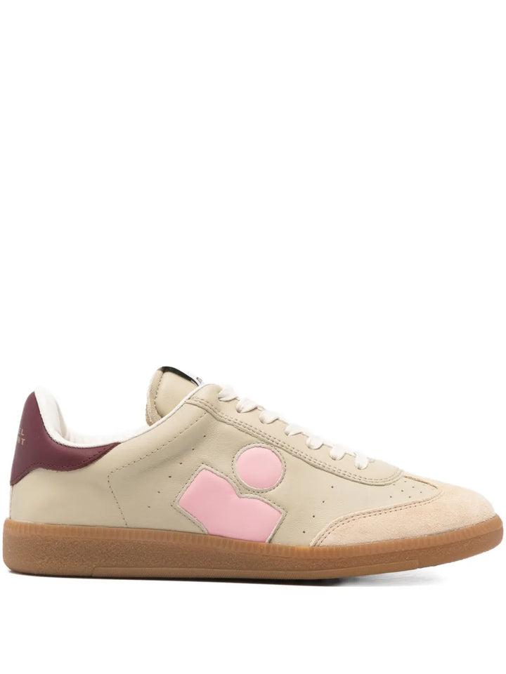 ISABEL MARANT Logo Low-Top — Beige — Size US M 3.5 - US W 5 — Front View