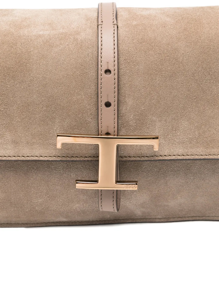 Tods Mini T Timeless Flap Shoulder Bag — Same as shown — Size One Size — Top View