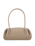 Yuzefi Oyster Gathered Shoulder Bag — Same as shown — Size One Size — Front View