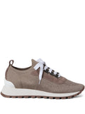 Brunello Cucinelli Sparkling Knit — Brown — Size US M 3.5 - US W 5 — Front View