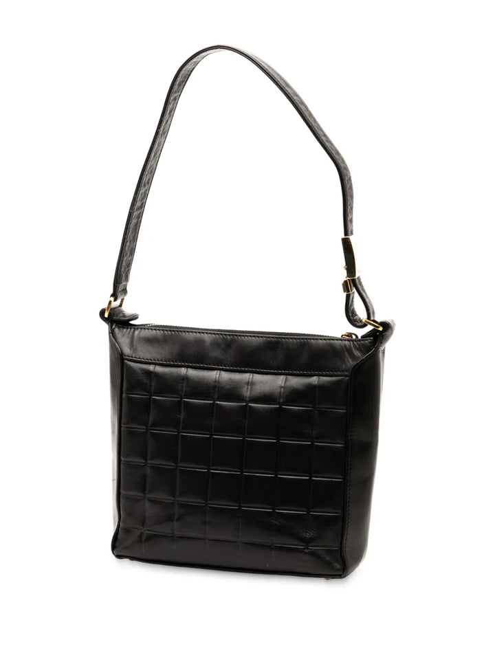 Chanel Pre Owned 2000 2002 Cc Chocolate Bar Lambskin Shoulder Bag — Same as shown — Size One Size — Back View