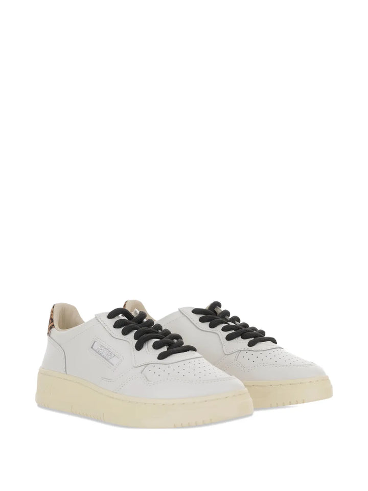 Autry Medalist Low Leopard-Detail — White — Size US M 3.5 - US W 5 — Side View