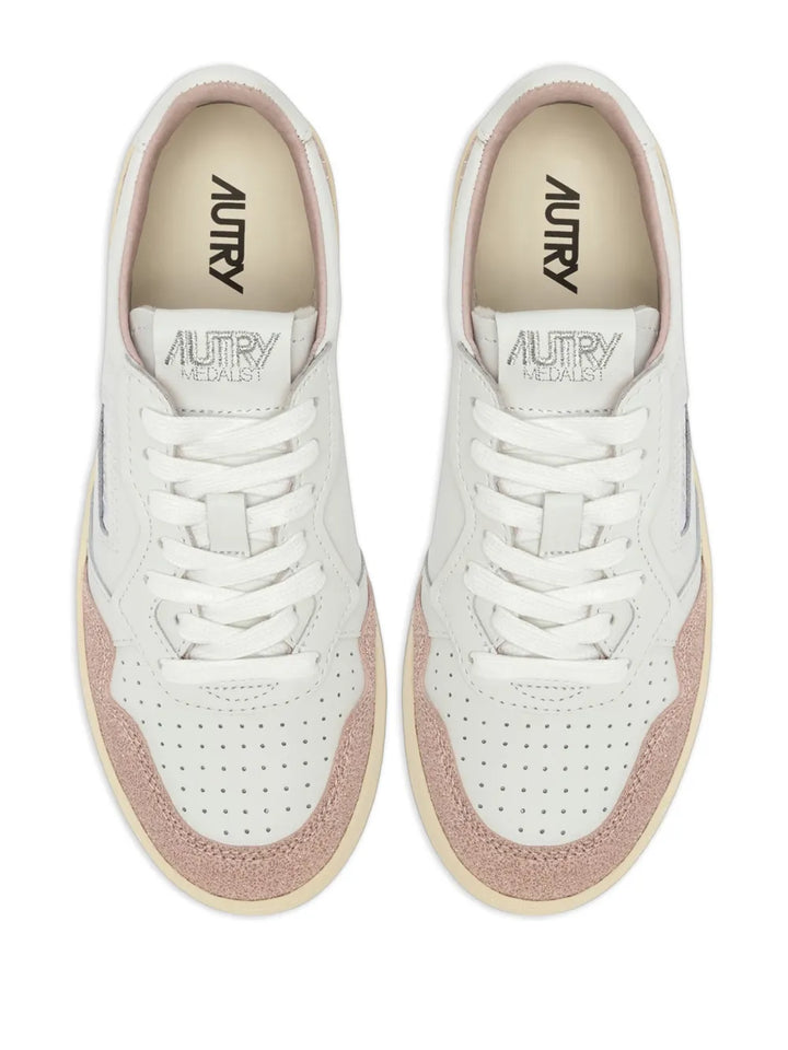 Autry Medalist Low Lace-Up — White — Size US M 3.5 - US W 5 — Top View