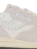 Autry Reelwind Pearl-Embellished — White — Size US M 3.5 - US W 5 — Detail View