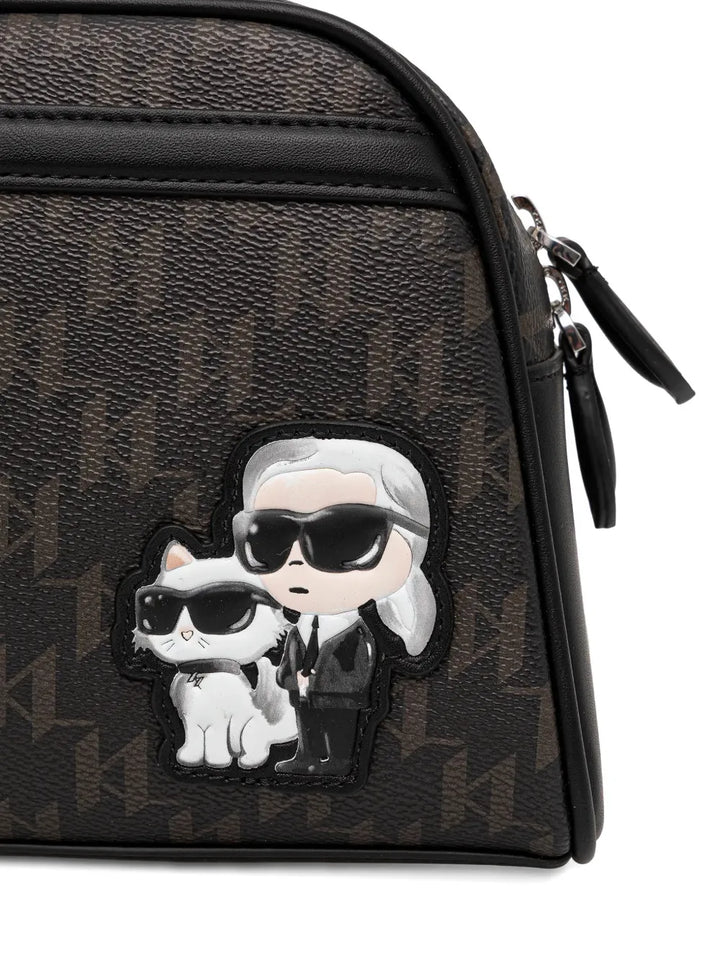 Karl Lagerfeld Ikon Monogram Shoulder Bag — Same as shown — Size One Size — Top View