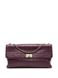 Chanel Pre Owned 2000 2002 Reissue 255 Chocolate Bar Lambskin Accordion Flap Shoulder Bag — Same as shown — Size One Size — Front View