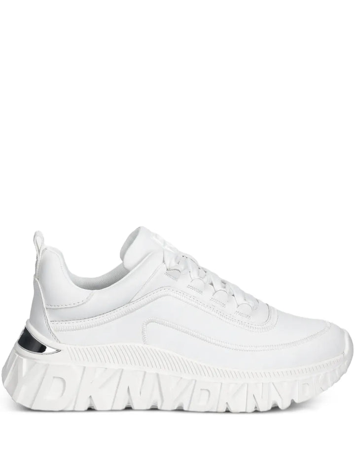 DKNY Logo-Embossed — White — Size US M 3.5 - US W 5 — Front View