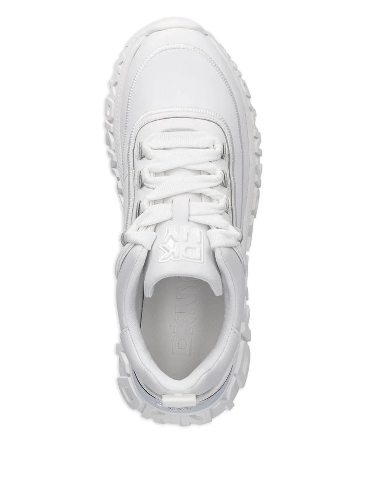 DKNY Logo-Embossed — White — Size US M 3.5 - US W 5 — Top View
