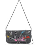 Zadigvoltaire X Humberto Cruz Rock Humberto Graffiti Shoulder Bag — Same as shown — Size One Size — Front View