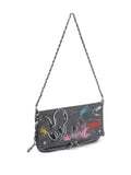 Zadigvoltaire X Humberto Cruz Rock Humberto Graffiti Shoulder Bag — Same as shown — Size One Size — Top View