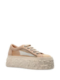 AGL Textured Flatform — Light Brown — Size US M 3.5 - US W 5 — Side View