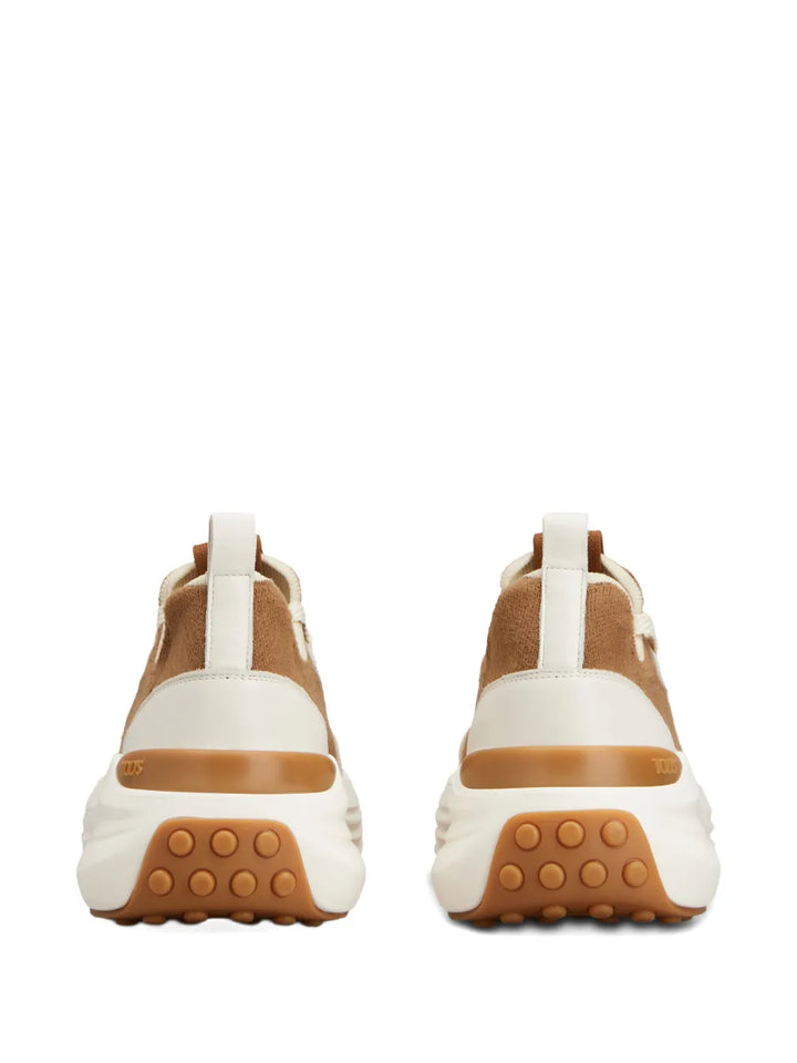 Tod's Logo-Detail Lace-Up — Brown — Size US M 3.5 - US W 5 — Back View