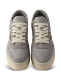 Prada Downtown Bold Suede Platform — Grey — Size US M 3.5 - US W 5 — Top View