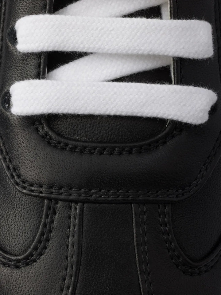 Prada Leather Lace-Up — Black — Size US M 3.5 - US W 5 — Top View