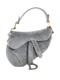 Christian Dior Pre Owned Saddle Handbag Velvet With Crystals Mini Shoulder Bag — Same as shown — Size One Size — Back View