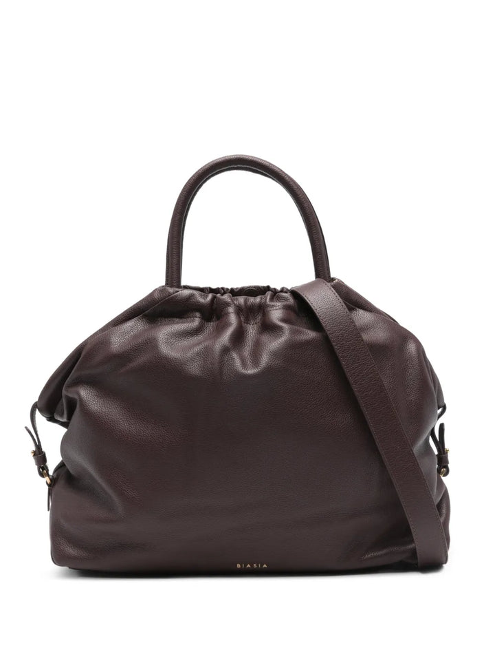 Biasia Ruffle Zip Detail Tote Bag — Same as shown — Size One Size — Front View