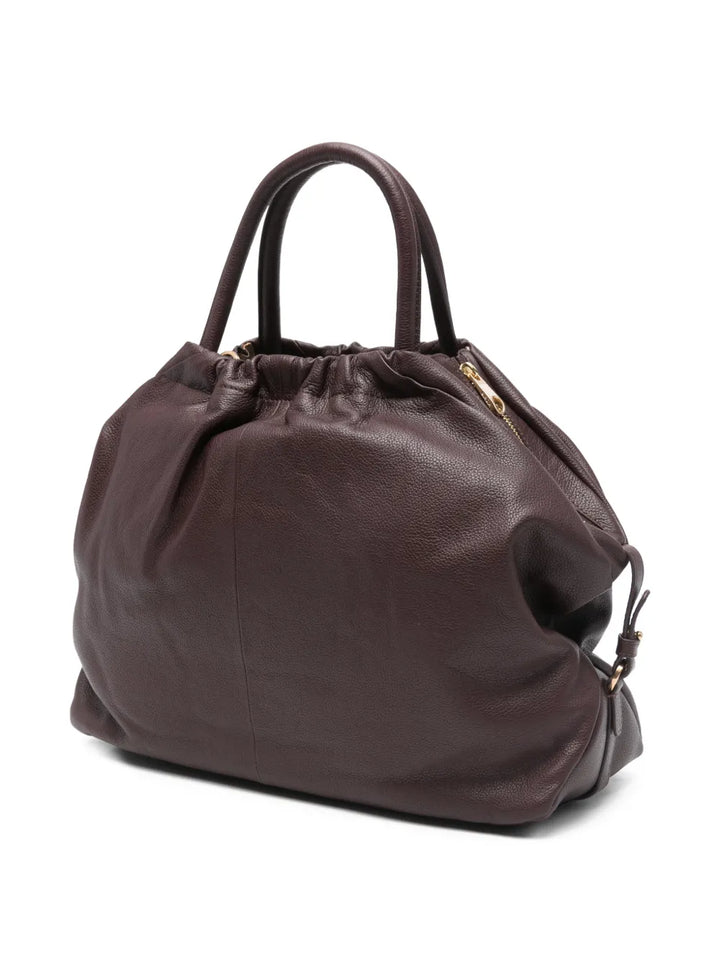 Biasia Ruffle Zip Detail Tote Bag — Same as shown — Size One Size — Back View