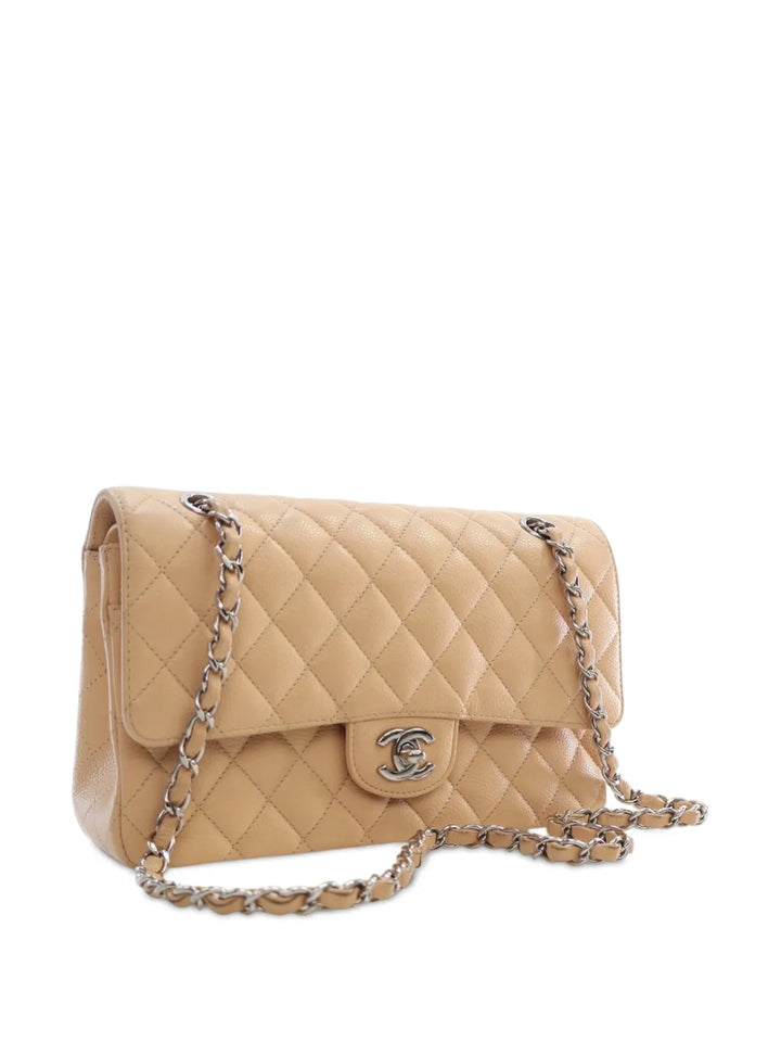 Chanel Pre Owned 2010 2011 Medium Classic Caviar Double Flap Shoulder Bag — Same as shown — Size One Size — Back View