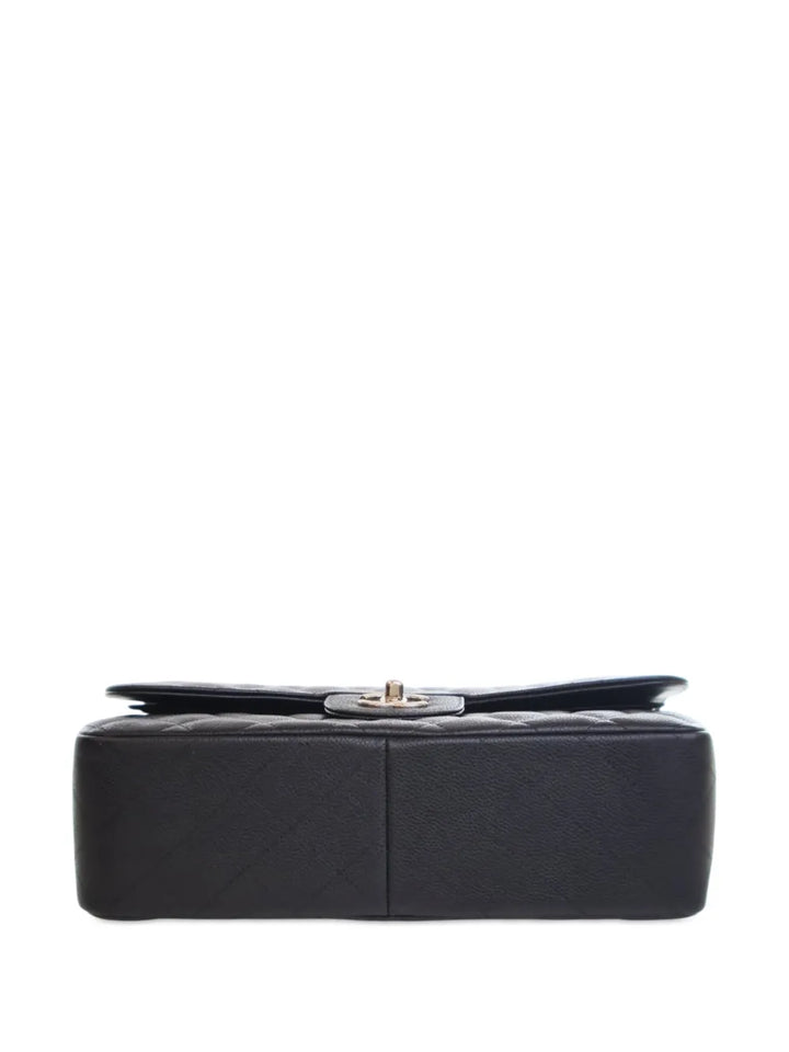 Chanel Pre Owned 2014 Jumbo Classic Caviar Double Flap Shoulder Bag — Same as shown — Size One Size — Detail View