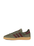 adidas Handball Spezial Three-Stripe Sneakers — Olive Green — Size US M 10 - US W 11.5 — Side View