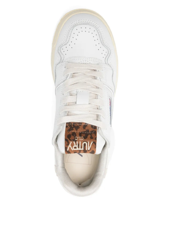 Autry Clc Leopard-Print — White — Size US M 3.5 - US W 5 — Top View