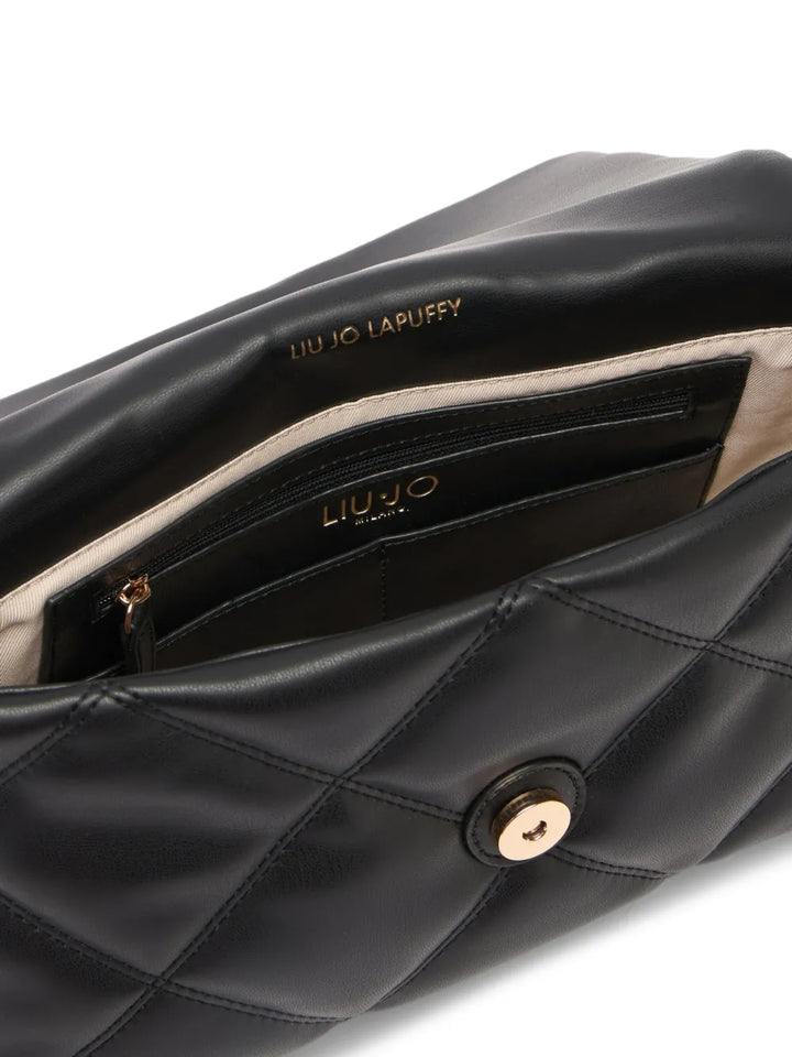 Liu Jo Lapuffy Quilted Logo Shoulder Bag — Same as shown — Size One Size — Top View