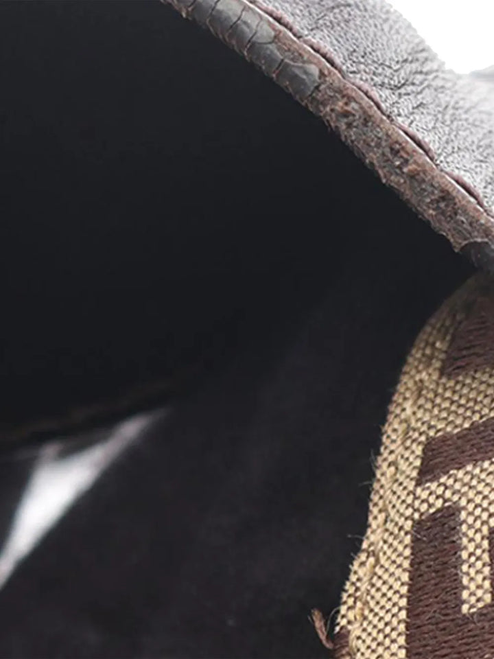 Fendi Pre Owned 2000 2010 Zucchino Canvas Shoulder Bag — Same as shown — Size One Size — Side View