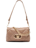 Liu Jo Lapuffy Quilted Metal Logo Shoulder Bag — Same as shown — Size One Size — Front View