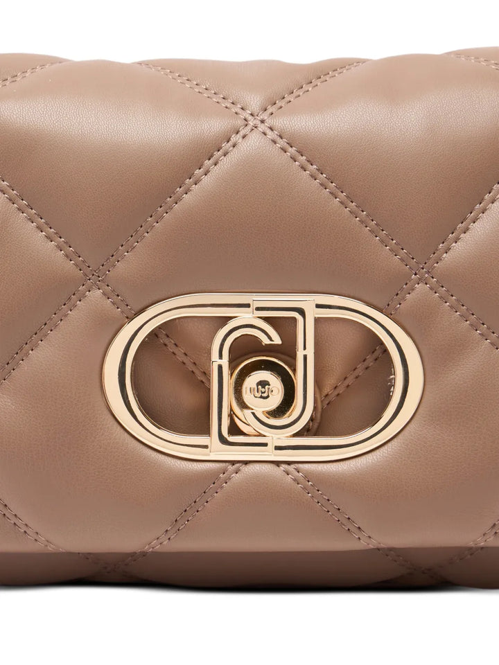 Liu Jo Lapuffy Quilted Metal Logo Shoulder Bag — Same as shown — Size One Size — Top View