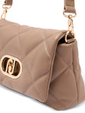 Liu Jo Lapuffy Quilted Metal Logo Shoulder Bag — Same as shown — Size One Size — Detail View