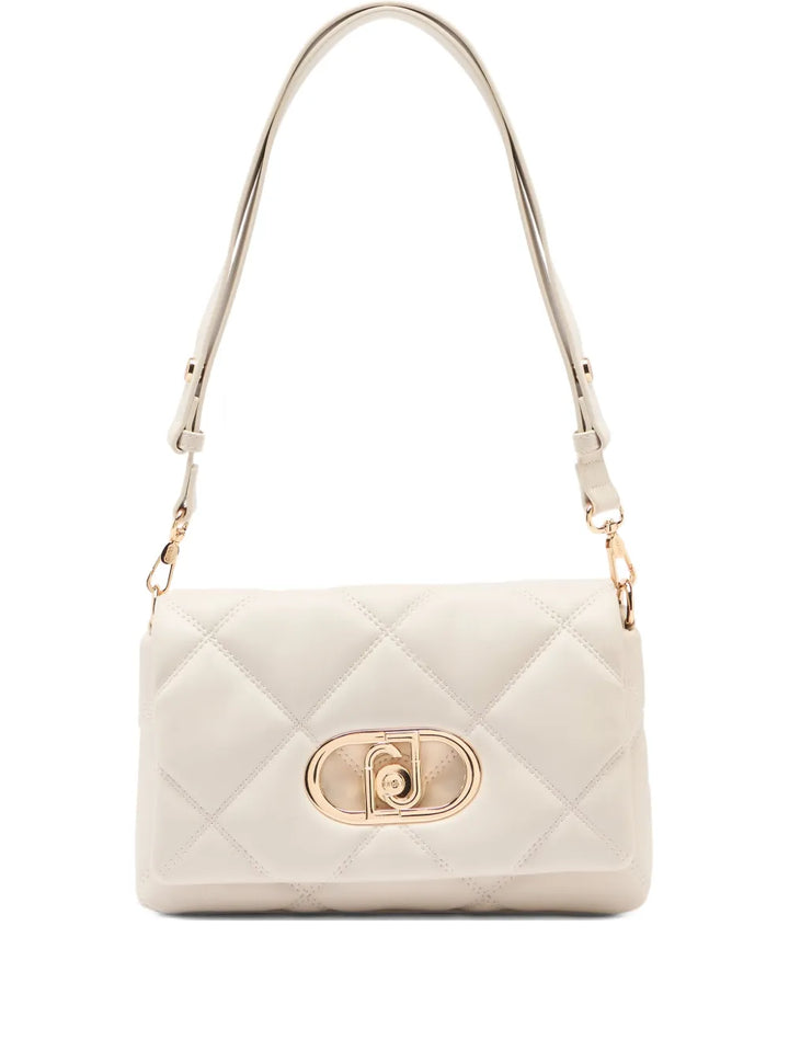 Liu Jo Lapuffy Logo Plaque Shoulder Bag — Same as shown — Size One Size — Front View