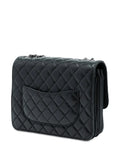 Chanel Pre Owned 2012 Medium Quilted Lambskin Clams Pocket Accordion Flap Shoulder Bag — Same as shown — Size One Size — Back View