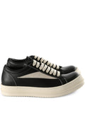 Rick Owens Panelled Low-Top — Black — Size US M 3.5 - US W 5 — Front View