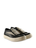 Rick Owens Panelled Low-Top — Black — Size US M 3.5 - US W 5 — Side View
