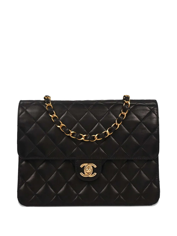 Chanel Pre Owned 2003 Small Turnlock Half Flap Shoulder Bag — Same as shown — Size One Size — Front View