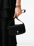 Ami Paris Paris Paris Leather Shoulder Bag — Same as shown — Size One Size — Side View