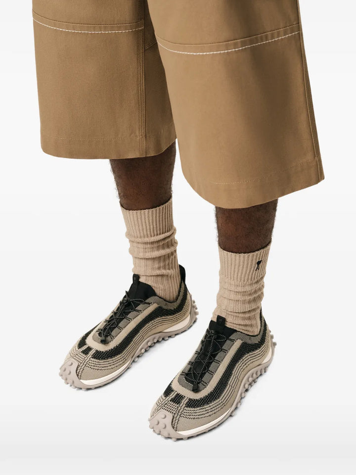AMI Paris Jacquard — Beige — Size US M 3.5 - US W 5 — Top View